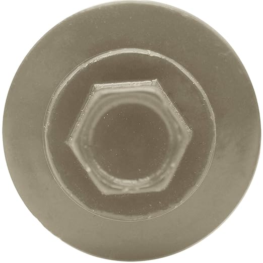Metal Roofing Screw: (250) 12 x 1-1/2" Clay Hex Sheet Metal Roof Screw. Sharp Point Metal to Wood siding Screws. 5/8" EPDM Washer.