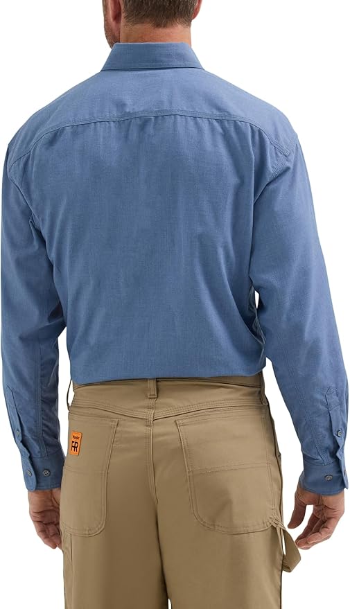 Wrangler Riggs Workwear Men's FR Flame Resistant Two Pocket Work Shirt