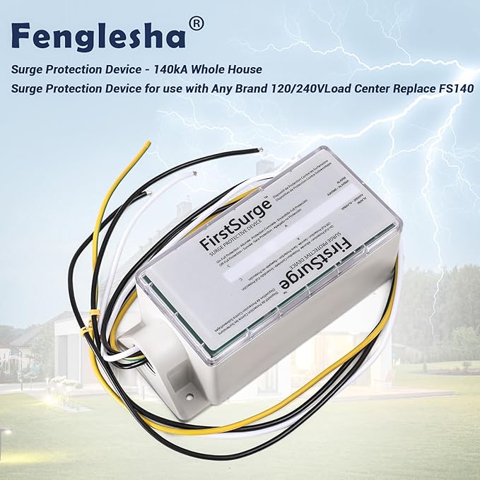 Surge Protection Device - 140kA Whole House Surge Protection Device for use with Any Brand 120/240V Load Center Replace FS140