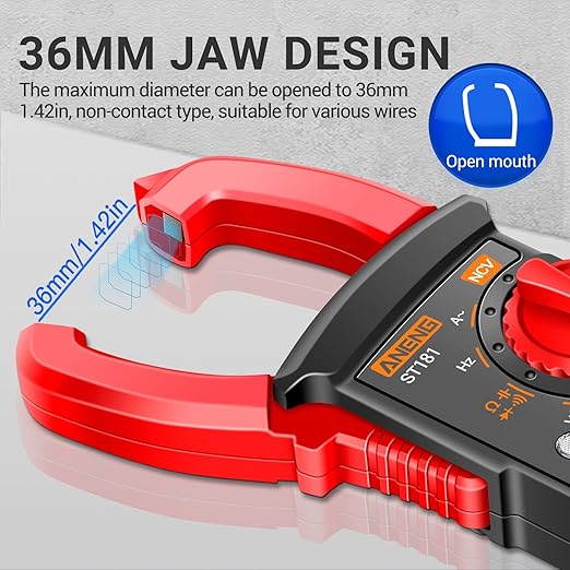 ANENG Digital Multimeter Tester with Amp Ohm Volt Clamp Meter Measures Current, AC/DC Voltage,Capacitance, Resistance, Diodes, Continuity Frequency Backlight Electrican Tools