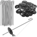 Solar Panel Bird Guard Fastener Clips,100 Sets Solar Critter Guard Clips for Attaching Guard Wire to Solar Panels,Premium Stainless Steel Fasteners Clips for Squirrel Proof Bird Pigeon Fence