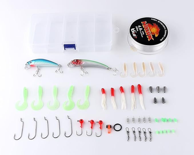 Fishing Rod Reel Combo Full Kit Telescopic Spinning Pole Set with Reel Line Lures Hooks Carrier Bag Saltwater Freshwater Fishing Gear Tool for Kids Adults Professional