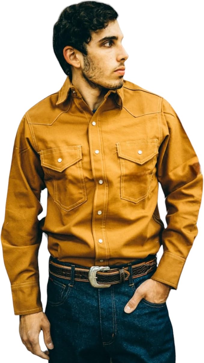 Rasco FR Duck Snap Shirt Western Yoke, Premium Fabric, NFPA 2112 & 70E Compliant