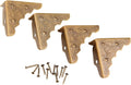 16Pcs Antique Brass Jewelry Box Corner Chest Corner Protector Guard Edge Cover-1.26"x1.26"x0.43"