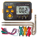 VC4105A Earth Resistance Tester Digital Grounding Resistance Meter 20/200/2000Ω Ground Resistance 750V AC Voltage Measure Backlight LCD Display Data Hold