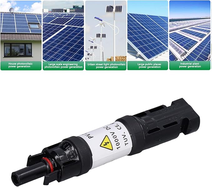 30A Solar Panel PV Diode in Line Fuse Holder Photovoltaic Connectors 1000V IP67 Male Female Waterproof Cable Blocking 30 Amps (30A)