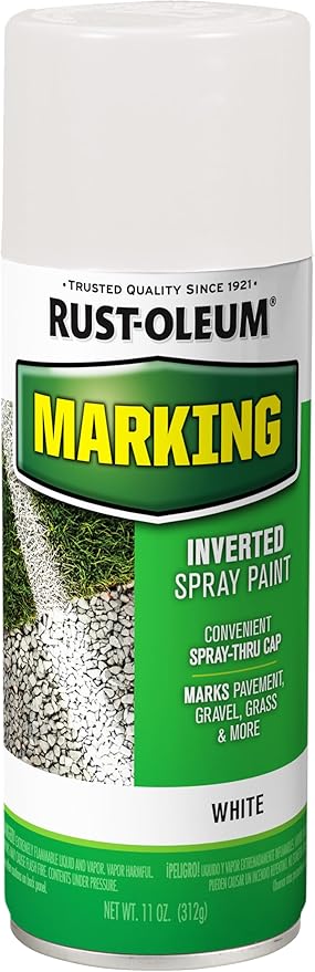 Rust-Oleum 1985830 Specialty Marking Spray Paint, 11 oz, White