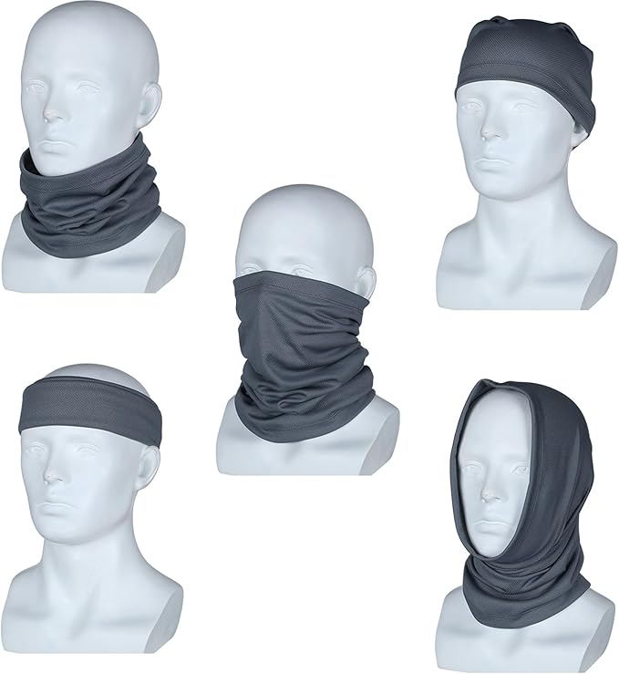 Geyoga Neck Gaiter Bandana Face Mask Summer UV Protection Cooling Breathable Face Mask Neck Scarf Balaclava for Men Women