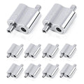 10 Pack Wire Rope Cable Clamp, 1/16" Stainless Steel Wire Rope Cable Clip Clamp, Two-Way Cable Clamp, Freely Adjustable Wire Rope Clips for Picture Hanging Lifting Fit for 1.5-2.5mm Wire Ropes(M3)
