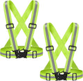 High Visibility Reflective Vest Safety Vest Running Reflective Gear Adjustable Reflective Vest for Walking,Jogging,Hiking,Night Cycling
