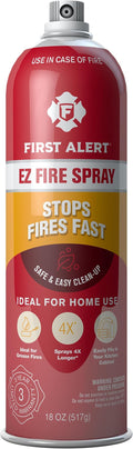 First Alert EZ Fire Spray, Extinguishing Aerosol Spray, AF400 Red 18 Ounce (Pack of 1)