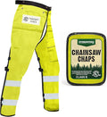 FORESTER Chainsaw Chaps for Men & Women | Apron-Style Chaps with Pocket & Adjustable Waist | Chainsaw Safety Equipment