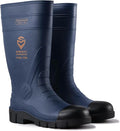 SUREWAY Steel Toe Rain Boots for Men, Knee High Waterproof Work Boots with Slip & Oil Resistant Outsole for Industrial, Construction, Agriculture