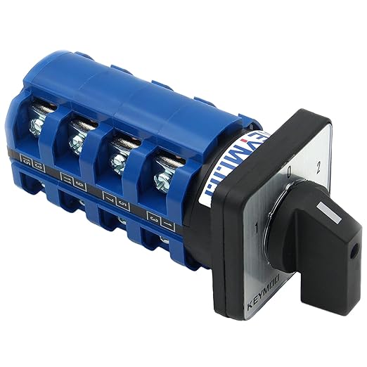 63A Rotary Change-Over Switch, 4NO 4 NC 2-Way 660V Universal Selector Switch, 3 Position 16 Terminals Cam Switch, CE SZW26-63/D404.4