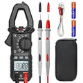 FKM Clamp Meter,TRMS 6000 Counts Digital Clamp Multimeter Voltage Tester,Auto-ranging 600 Amp Volt Meter,for AC/DC Voltage,AC Current,NCV,Capacitance,Resistance,Continuity,Hz/Duty Cycle,Diode,TempTest