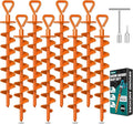 Ground Anchors Screw in, Heavy Duty Ground Trampoline Stakes High Wind Tent Stakes for Tent, Trampoline, Gazebo, Carport, Trap Anchor, Canopies, Swing Set