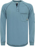 VATRENUS FR Shirts Henley 5.5oz 100% Cotton Flame Resistant Long Sleeve T-Shirts