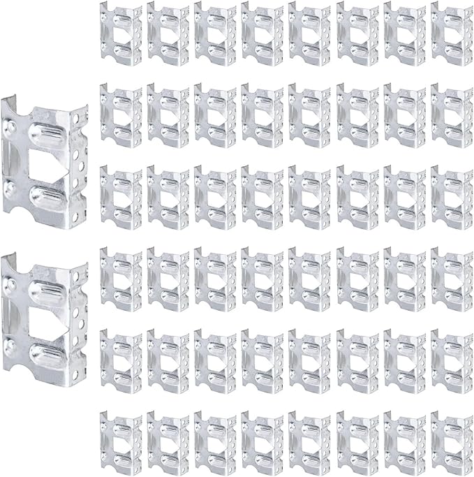 50 Pieces of Aluminum Water Guide Clips for Solar Panels Designed for Efficient Drainage Solutions (30mm)
