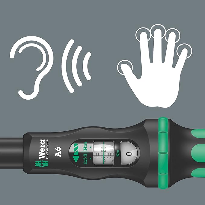 Wera Click-Torque A6 Torque wrench Hex 2 5-25 Nm