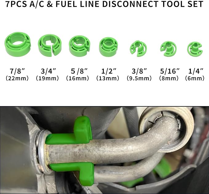 DPTOOL 29pcs Master Quick Disconnect Tool Set Fuel Line Disconnect and Removal Tool Kit for A/C, Fuel and Transmission Cooler Lines etc, with AC Disconnect Pliers and O Seal Kit