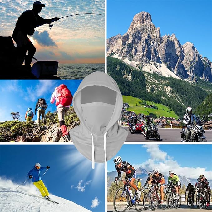 Cooling Balaclava Sun UV Protection Hood Breathable Full Head Mask Face Cover for Men Women Cycling Motorcycle Fishing
