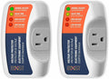 BXST One Outlet Plug in Voltage Protector for Home Protects Against High and Low Voltage Surge Protector for Refrigerator/TV/PC 120V 1800W (2 Pack)…