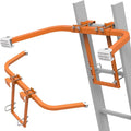 Ladder Stabilizer,Extended Ladder Stabilizer Accessory for Roof Gutter＆Wall,Ladder Stand-Off 450 lbs Heavy Duty Steel Wing Span/Wall Ladder Standoff with Non-Slip Rubber Bottom Pad