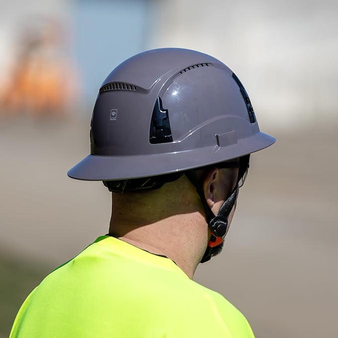 Malta Dynamics APEX Safety Helmets – Type 2 Class C Safety Hard Hat, Full Brim, Vented, Rated for Top, Front, Back, and Side Impact, OSHA and ANSI Compliant
