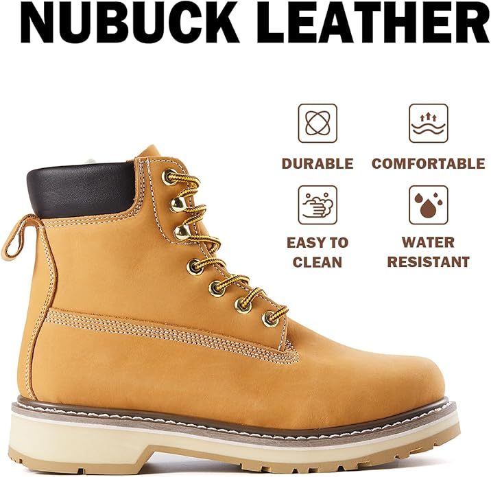 Men's SureTrack 6" Leather Soft Toe Work Boots for Men, Slip-Resistant, EH 84101