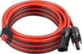10AWG Solar Panel to Anderson-Style Connector Extension Cable 15FT, Tinned Copper Wire, 600V Rated, High-Temperature Resistance, for Solar Power Systems and Battery Connections
