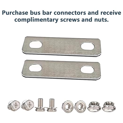 4PCS Pitch Row 2.83IN 2mm Thick Bus Bars Connector red Copper Nickel-Plated for Lifepo4 Cell 3.2V 304ah 280ah 302ah 314ah Lithium Battery Busbar (4, Pitch Row 2.83IN)