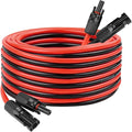 10 AWG Solar Extension Cable 20FT, Flexible Solar Panel Wire with Male to Female Connector Parallel Tinned Copper Wire for Solar Panel, Automotive, RV, Boat, Outdoors