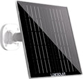Solar Panel for Security Camera Outdoor, 5W Solar Charger with Micro USB, DC & USB-C Port for Outdoor Rechargeable Battery Camera, IP65 Waterproof, 9.8ft Cable, 360°Adjustable Bracket