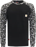 BOCOMAL FR Shirts Crewneck 7oz Midweight Flame Resistant Clothing NFPA2112 CAT2 Men's Fire Retardant Work Shirt