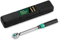 3/8" Click Torque Wrench, ±3% Accuracy, Smooth 72-Tooth Ratchet, Dual Scale (5-45 ft-lb/6.8-61Nm), Durable CR-V Steel, Pro Repair Tool with Portable Case, for Automotive, Motorcycle & Bike