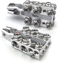 Vgate 20-Way Lead Acid Battery Post Terminal Ends Distribution Block Bus Bar, 8 AWG up to 4/0(XL) Wire Gauge for Tapered Top Post SAE/DIN/EN