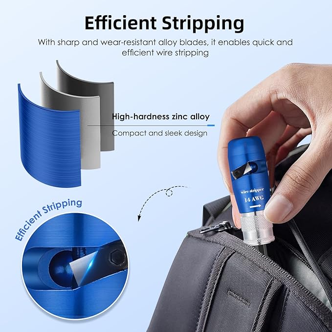 NEWTRY Wire Stripper for Drill US Standard Electric Wire Stripper Twister Tool 8/10/12/14 AWG Professional Electrician Tool Set