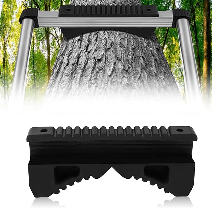 Anti-Slip Ladder Stabilizer, Rubber Steep Ladder Accessory Ladder Stabilizer Rubber Fall Prevention, Scratch Protection, Extension Ladder Attachment Against Wall, Telegraph Pole