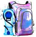 Hydration Pack, Hydration Backpack with 2L Hydration Bladder, Festival Essential Water Backpack, Lightweight Hydration Bag Hydropack Hydro for Running, Biking, Music Festival Gear, Rave