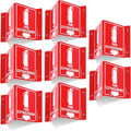 T&R Fire Extinguisher Sign, Fire Extinguisher with Down Arrow - 8 Pack - 8 x 6 Inches Acrylic, 4 pre-drilled holes, Includes Matching Screws, Use for Home Office/Business