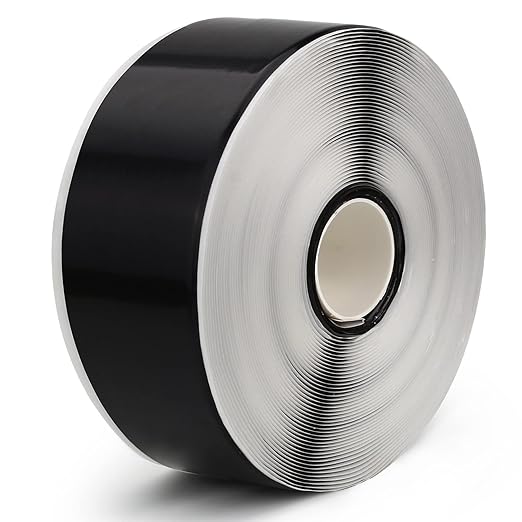 LLPT Joist Tape for Decking 2” x 50 Ft 0.05" Thick Flashing Joist Protection Tape Heavy Duty Self Sealing Waterproof Butyl Sealant for Wood Decks Building Joists Seams 1 Roll Black (JDT05050)
