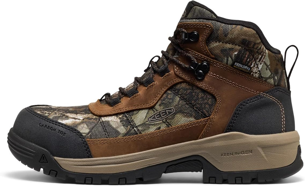 KEEN Utility mens Skokie Hiker Style Mid Height Composite Toe 90 Degree Waterproof