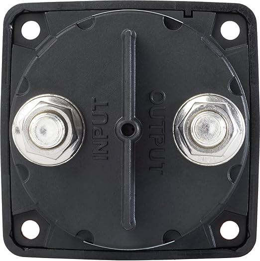 Blue Sea Systems On/Off Battery Isolator Switch With Locking Key, Black, 6005200 m‑Series