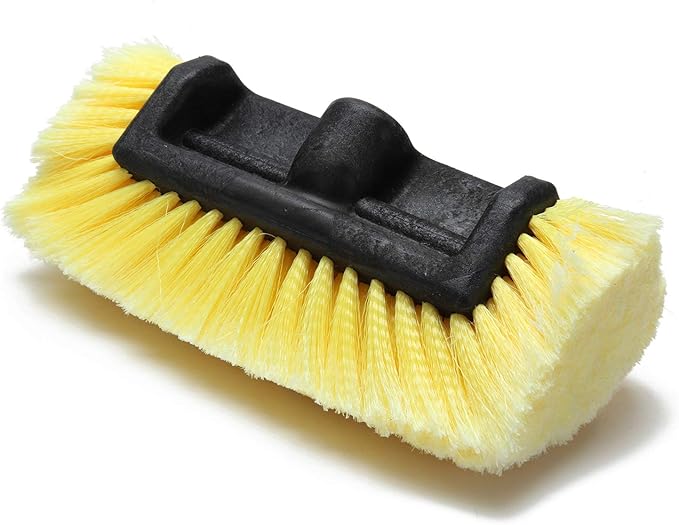 60" Car Wash Brush with Long Handle Soft Bristle Scrub Cleaning Mop with Extendable Handle for Car SUV Truck Caravan Boat Solar Panel House Siding, Sweep Snow, Yellow