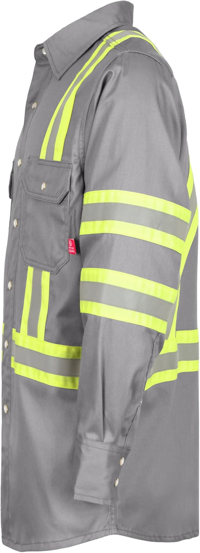TICOMELA FR Shirts for Men High Visibility/Hi Vis Flame Resistant/Fire Retardant Shirt 6.5oz Men's Welding Shirts