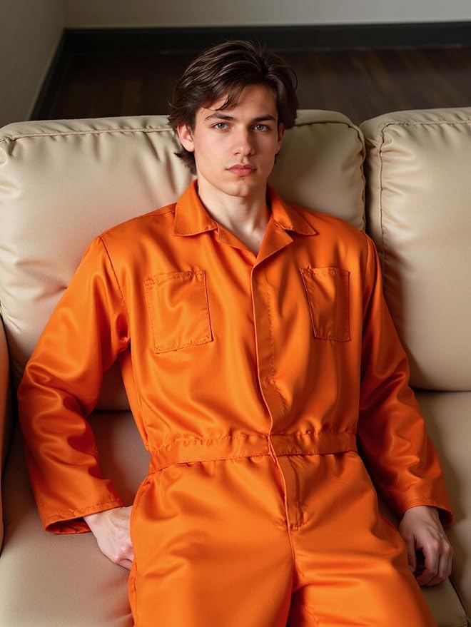 MCJC Coveralls for Men Adult Jumpsuit Coveralls Mechanic Work Uniform Halloween Horror Killer Costume