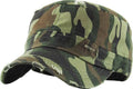 Funky Junque Distressed Military Hat – Newsboy Hats for Women, Short Brim Army Baseball Cap, Womens Cadet Hat Trendy Style