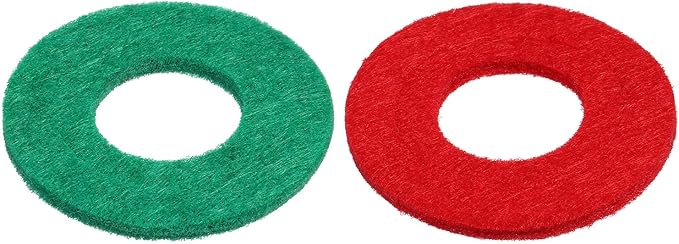 Pangda 24 Pcs Battery Terminal Anti Corrosion Washers Fiber Battery Washers Terminal Protector (Green,Red)