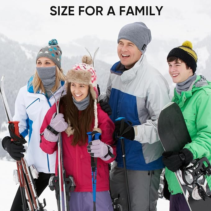 TICONN Neck Gaiter Face Cover Scarf, Neck Warmer Breathable Sun & Wind-proof for Skiing Fishing Hiking Cycling