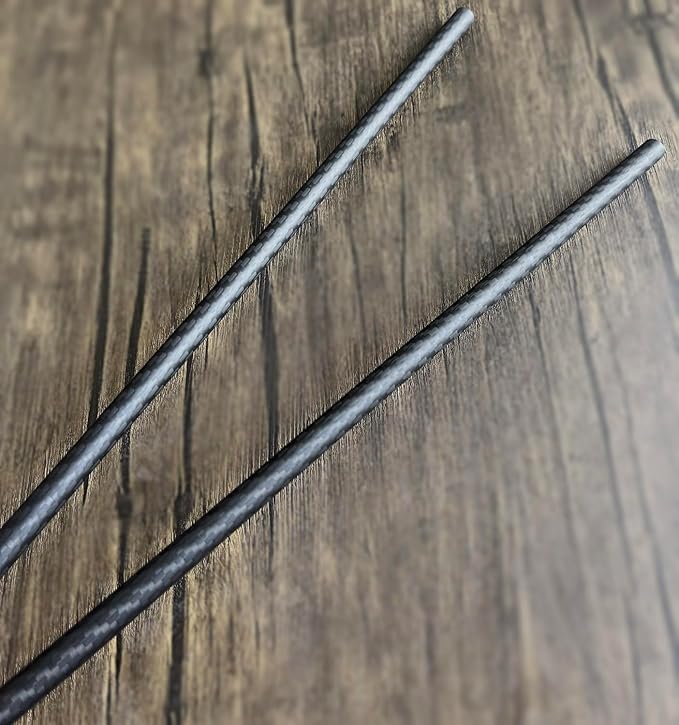 2pcs Carbon Fiber Tube 10x8x420mm,6~50mm Available, 3K roll Wrapped Twill Matte Finish.